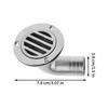Boat Floor Deck Drain Stainless Steel Heavy Duty Drain Floor Deck Drainage Cover For Marine Yacht Ship Outdoor Bathroom Kitchen