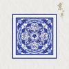 Jingsijie Blue and White Porcelain Silk Scarf