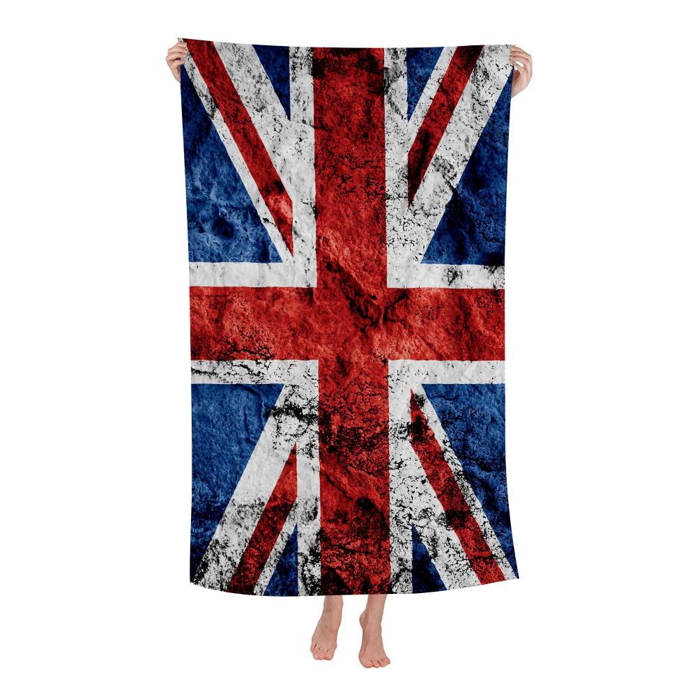 UK England Flag Big Microfiber Beach Towels Quick Dry Towel Sand Beach Towels Pool Towel for Travel Swim Pool Yoga