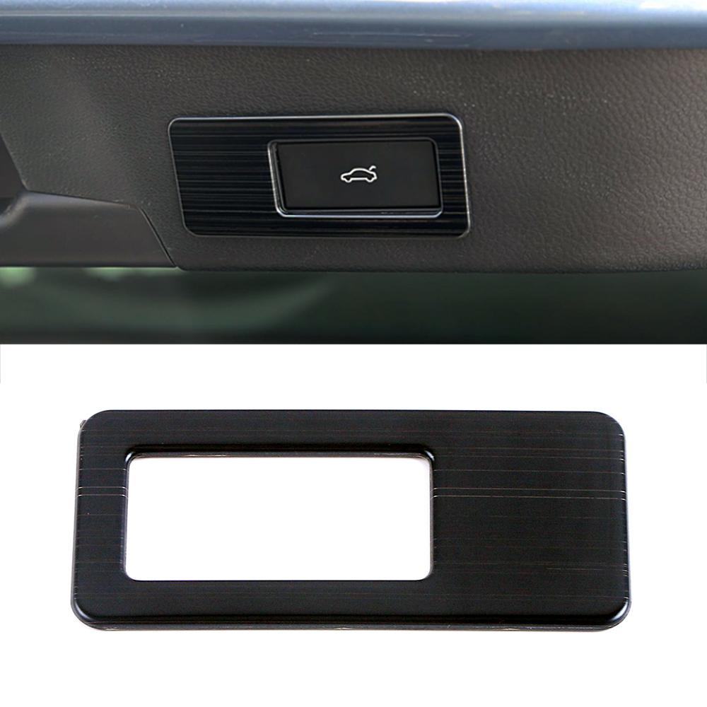 Для Volkswagen VW ID.4 ID4 2024 2024 2024 Автомобильный задний багажник Кнопка открытия задней двери Рамка Отделка Нержавеющая сталь Предупреждающая наклейка
