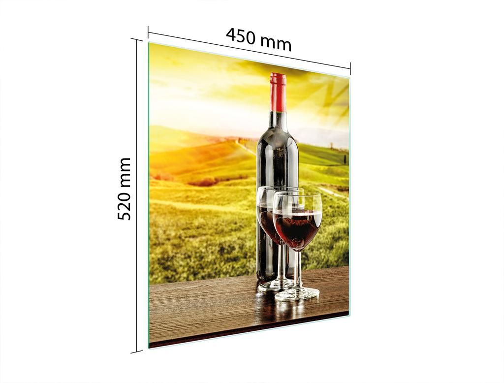 SZKLANA DESKA DO KROJENIA 45x52 WINO