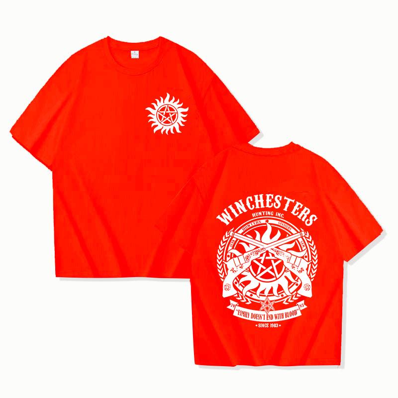 2026 Oversized Vintage Gothic Dark Emblem Graphic Tshirt Unisex Loose Fit Retro Badge Print Urban Street Style Casual Tees