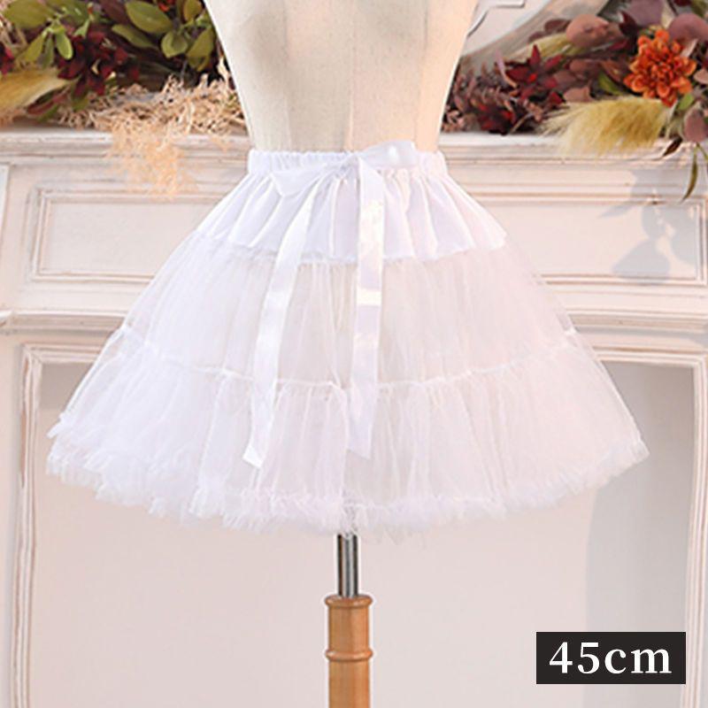 Пышный подъюбник Лолита из мягкой пряжи "Зефир" с поддержкой 45 см - Полноцветная универсальная подкладка