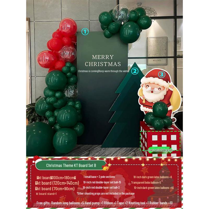 Праздничная рождественская композиция: Декор мероприятия в торговом центре с использованием шарового искусства и задника