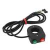 2 In 1 Motorcycle Horn Light Switch Handlebar Light Horn Turn On Off Switch Button for Scooter Electric Cycle 1.5 Meters Cable