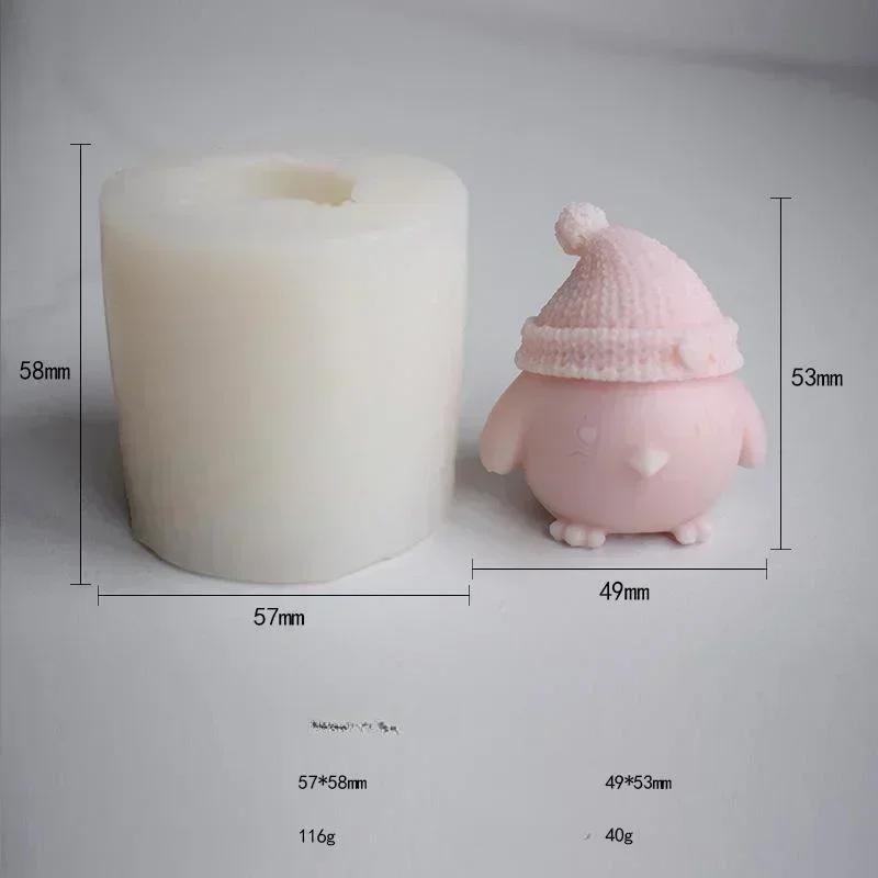 Мультяшный цыпленок силиконовая форма креативное животное DIY шоколадные конфеты леденец 3D форма кухонная выпечка украшение для торта свеча мыло форма
