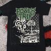 Винтажная футболка с принтом группы Power Trip, черная, тяжелый хлопок, все размеры, Mm802