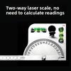 Multi-Function Stainless Steel Angle Measuring Tool Combining Protractor Level and Straightedge for Workshop Use