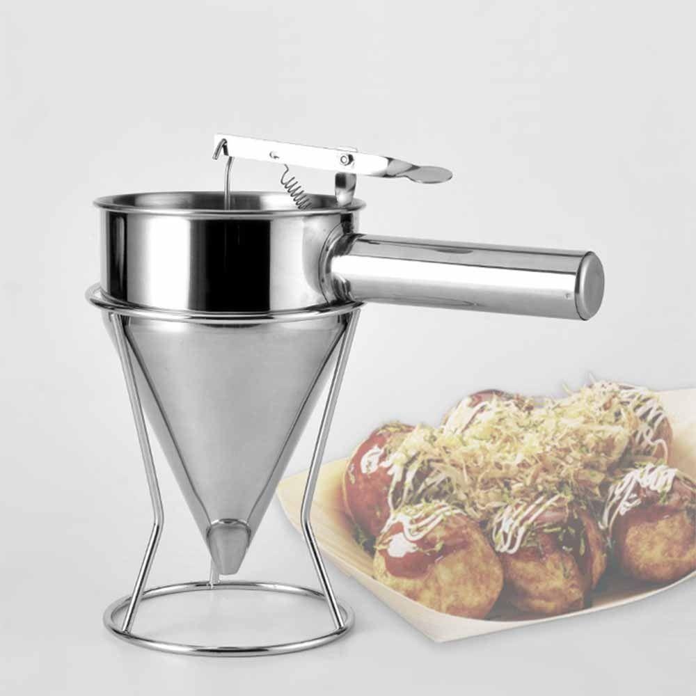 with Handle Octopus Ball Tool Stainless Steel Batter Liquid Dispenser Kitchen Supply