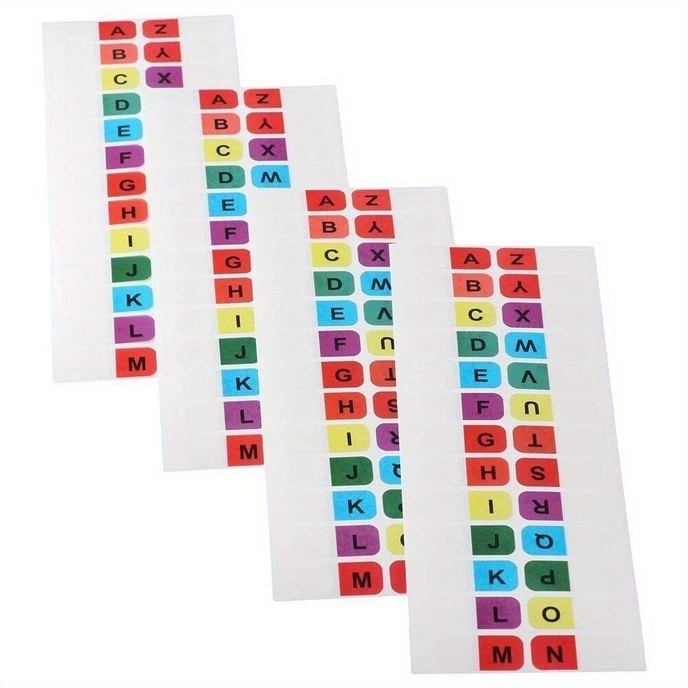 Colorful Alphabet Index Label Stickers Waterproof Page Marker Sticky Flags Office Supplies