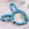 Gel Luna 3-stage Light Control LED Fluffy Rabbit Ears Mink Fur Fur Light Headband LG-15