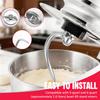Спиральный венчик для теста для стационарного миксера Kitchenaid с подъемной чашей 5 и 6 кварт, сменные детали из нержавеющей стали, крюк для теста