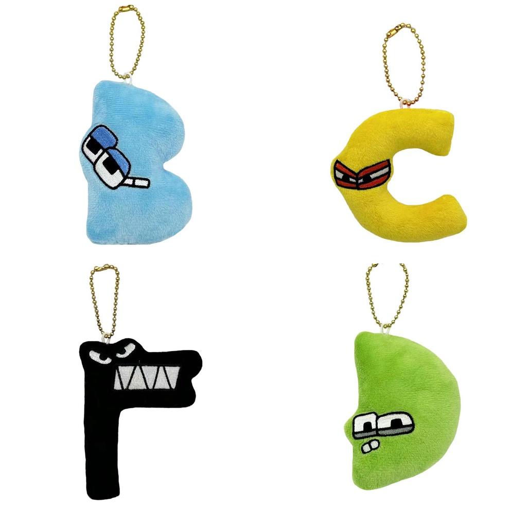 Алфавит Лор Милая плюшевая игрушка Брелок Подвеска для сумки Мягкая кукла Рождественский подарок на день рождения