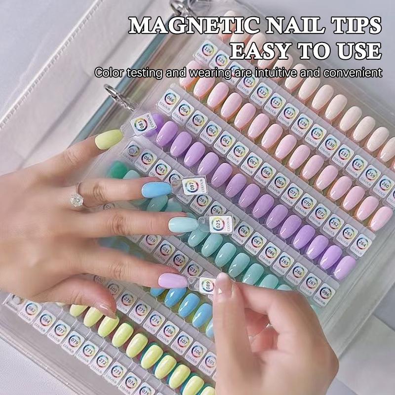 Nail Color Palette Magnetic Acrylic Color Card Book Nail Polish Glue Sample Display Tool Nail Wearing Style Sample Display Board