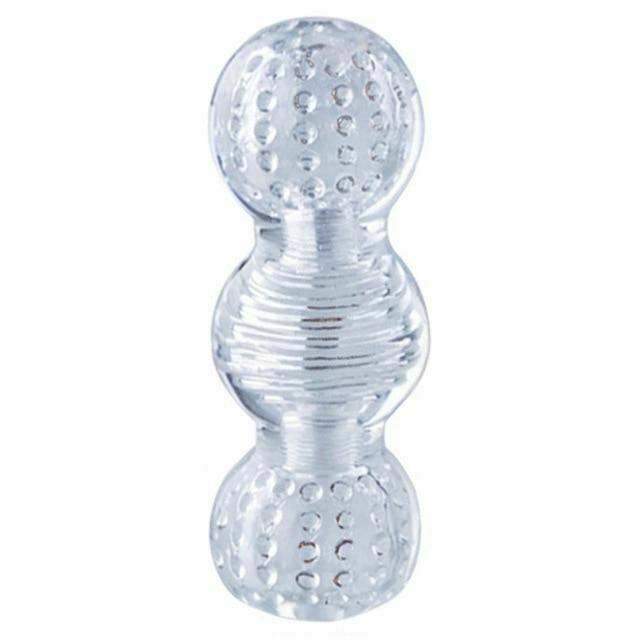 Male Clear Masturbator  Stroker Silicone Soft Transparent  Masturbators