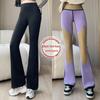600g Black and Gold High Waist Winter Flared Shark Pants for Women - Slimming, High Elasticity, and Belly-Tightening Barbie Pants