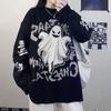 Осенний академический стиль Новый Diablo Harajuku Style Ghost Alphacard Retro Loose Thicked Design Knitwear