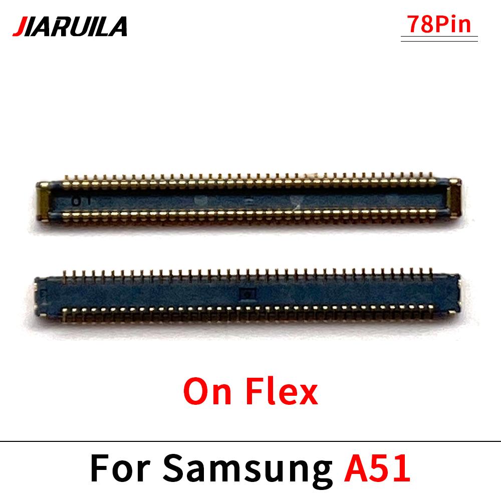 LCD Display Main Board Flex FPC Connector For Samsung A11 A115 A115F A31 A41 A51 A71 USB Charger Charging Plug 34 Pin -78 Pin
