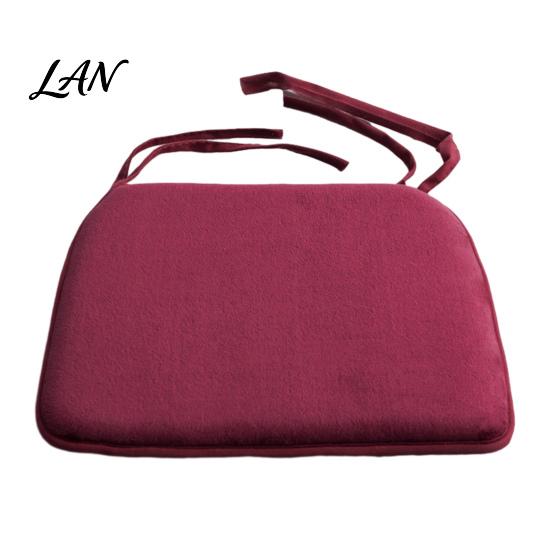 Skin-friendly Warm Seat Cushion for Winter Plush Chair with Ties, Soft Cozy Non-slip Cushion, 15.75" Anti-slip Thickened Buttock Relief Pad