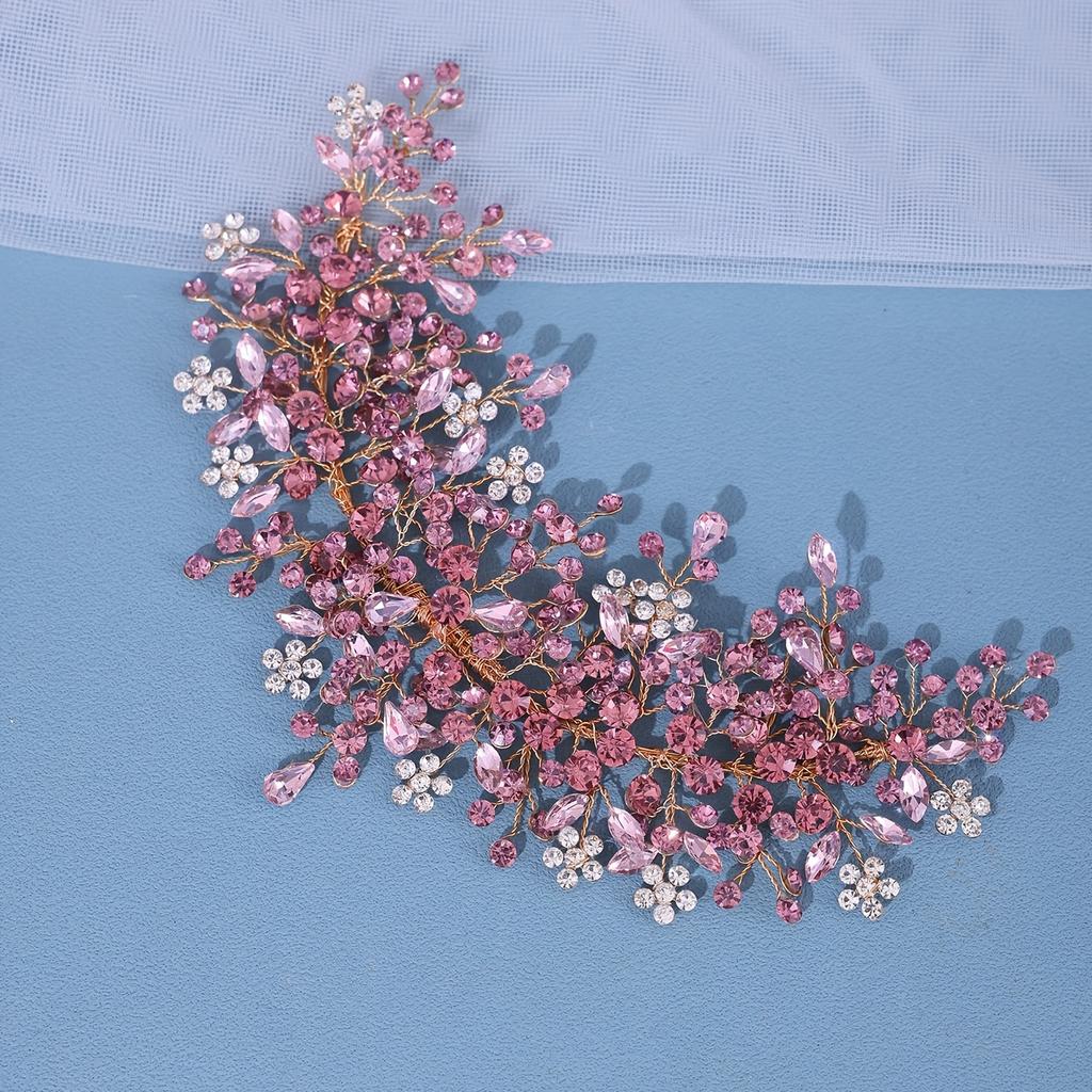 Rhinestone Head Piece Exquisite Head Jewelry Bridal Wedding Dress Up Hair Accessories