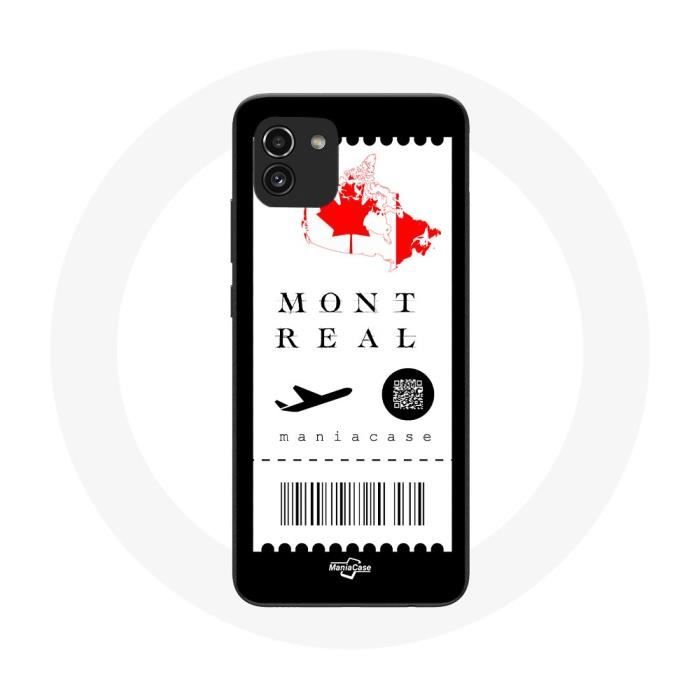 Coque Samsung Galaxy A03 Billet d'avion Montréal Canada