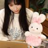 25cm Simulation Love Elephant Rabbit Stuffed Plush Toy Handmade Doll Pillow Cartoon Anime Cute Children's Birthday Gift Fun Doll