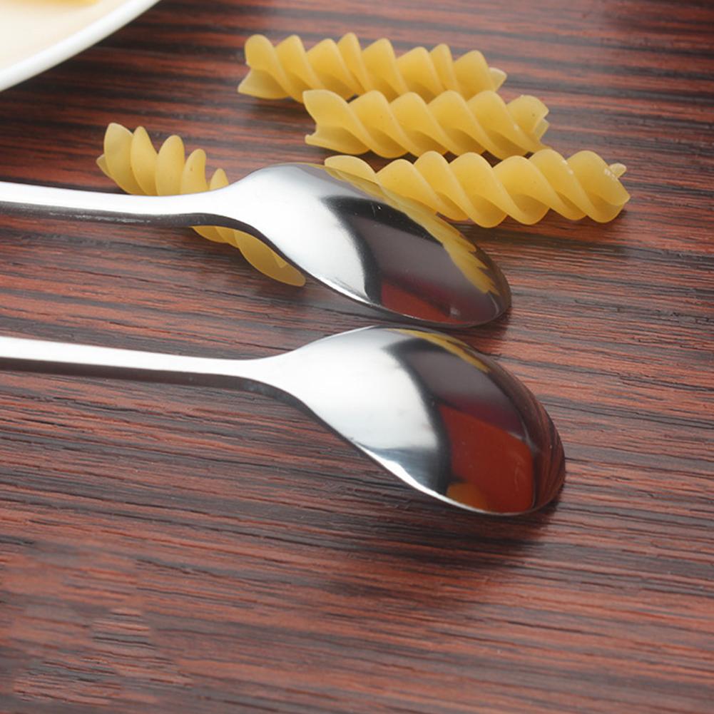 Stainless Steel Long Handle Mixing Spoon, Tea Coffee Ice Cream Dessert Round Head Spoons, 32cm 26cm 20cm Length Tableware Kitchen Tools