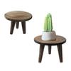 1 шт. Подставка для растений, стол, маленький круглый табурет, современная деревянная скамья, держатель для цветочного горшка в стиле ретро, реквизит для фотосъемки 19x12,5 см/23x16,5 см