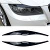 2pcs Glossy Black Headlight Eyebrow Cover for BMW 3 Series E90 E91 Sedan Touring 2005-2012