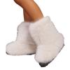 Women Winter Faux Fur Boots Woman Fluffy Plush Warm Snow Boots Luxury Footwear Girls Furry Fur Bottes Fashion Winter Shoe