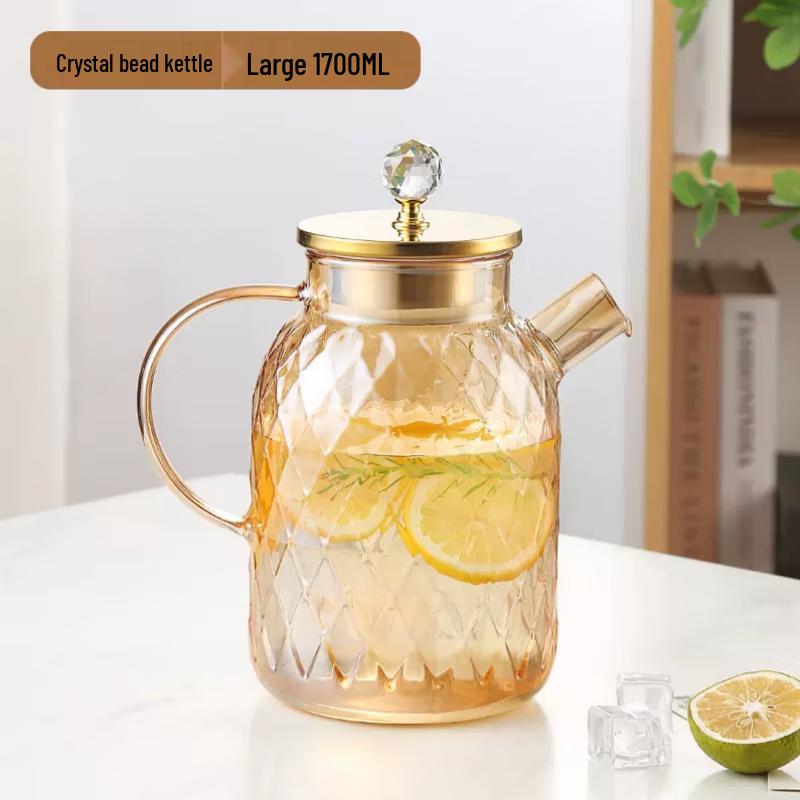 Heat-Resistant Glass Water Pitcher