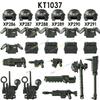 KT1037 WM6147 Современный Тяжеловооруженный Инженерный Рукопашный Штурмовой Солдат Командир Модель Корпуса Связи Блоки MOC Кирпичи Набор Игрушки