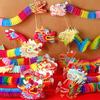 26 Pcs 2025 Chinese New Year Paper Dragon Decoration 3D Paper Dragon Pick Spring Festival Paper Dragon Puppet Chinese New Year Paper Dragon Garland
