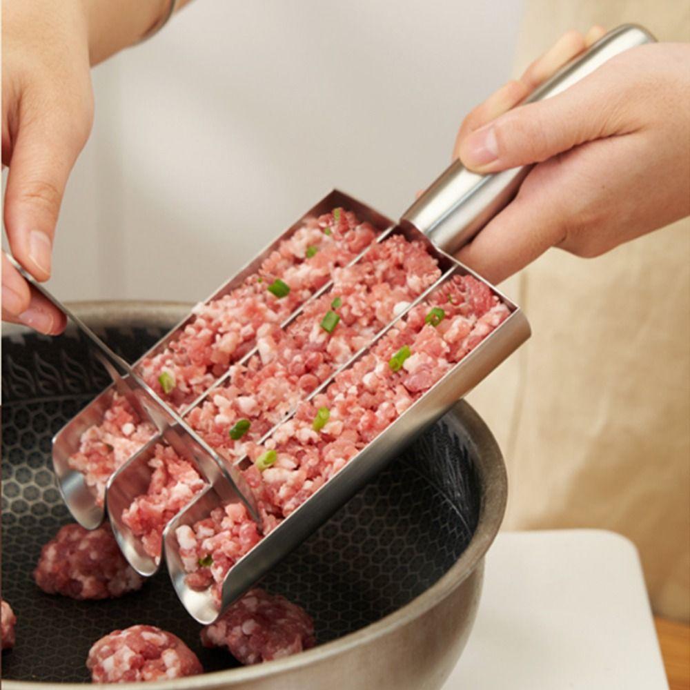 Durable Meat Making Ball Mold Stainless Steel Meatball Maker Tool  Home Kitchen