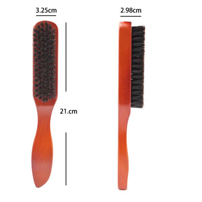 Мужская масляная щетина из цельного дерева, щетка для моделирования бороды, чистка сломанных волос, ежедневная чистка, парикмахерская расческа