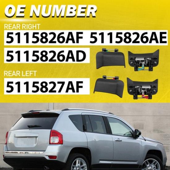 AUXITO Наружная дверная ручка для 2007-2016 Jeep Compass Задняя левая правая сторона EXV