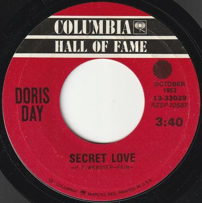 Пластинка 7 дюймов DORIS DAY Secret Love Whatever Will Be Will 1333029 COLUMBIA 1953 Япония Поп Б/у