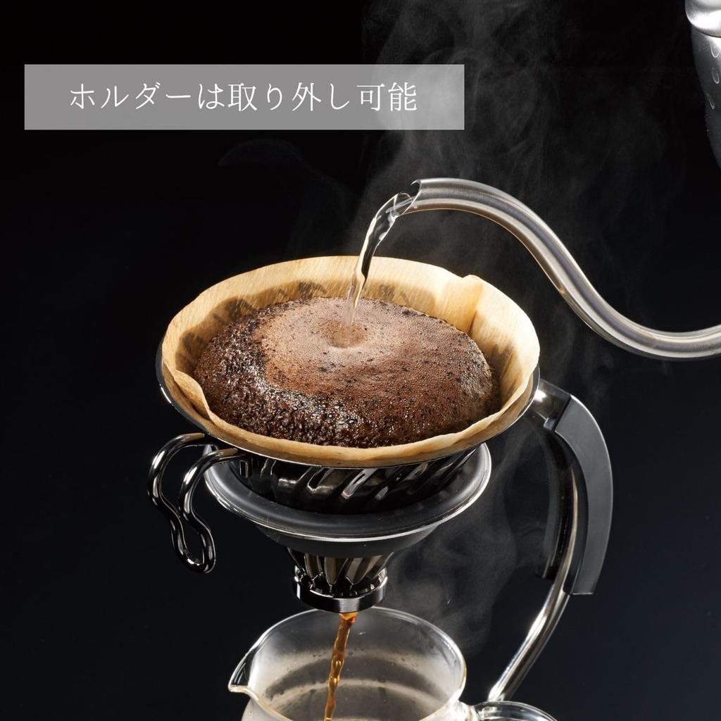 Hario V60 Металлический Дриппер Можно мыть в посудомоечной машине Серебристый 1 4 Чашки Vdmr 02 Hsv