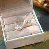 Real 925 Sterling Silver Natural Freshwater Pearl Earrings Fashion Jewelry For Women Gifts