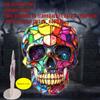 2D Flat Sugar Skull Acrylic Sun Catcher - Stained Glass Style Pendant for Homes, Gardens and Parties - Halloween and Holiday Celebrations