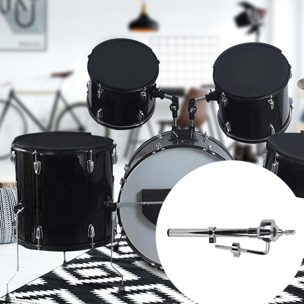 SIlver Drum Boom Stand Metal Percussion Drum Parts Durable Single Tom Holder For Jazz Drum Set