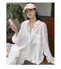 Small and loose fitting cardigan versatile temperament for women, 2026 spring and summer new casual French shirt