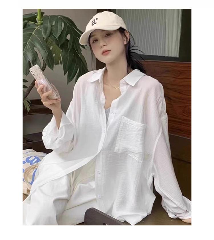 Small and loose fitting cardigan versatile temperament for women, 2026 spring and summer new casual French shirt