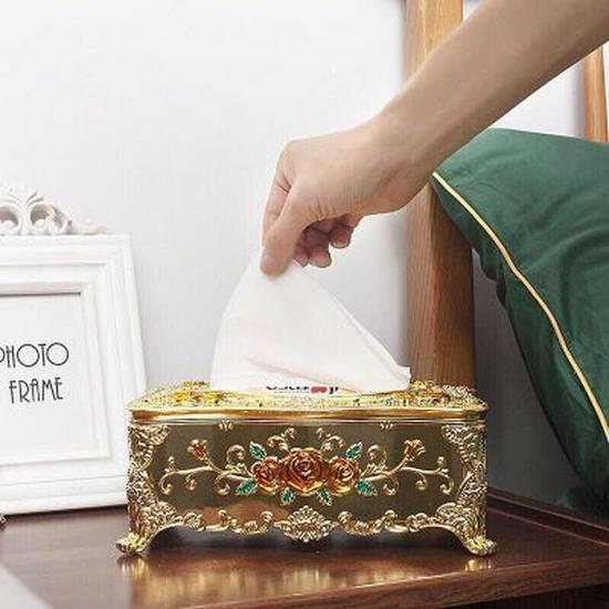Пластиковая коробка для салфеток в европейском стиле для гостиной, обеденного стола, караоке-бара и креативного дисплея для салфеток