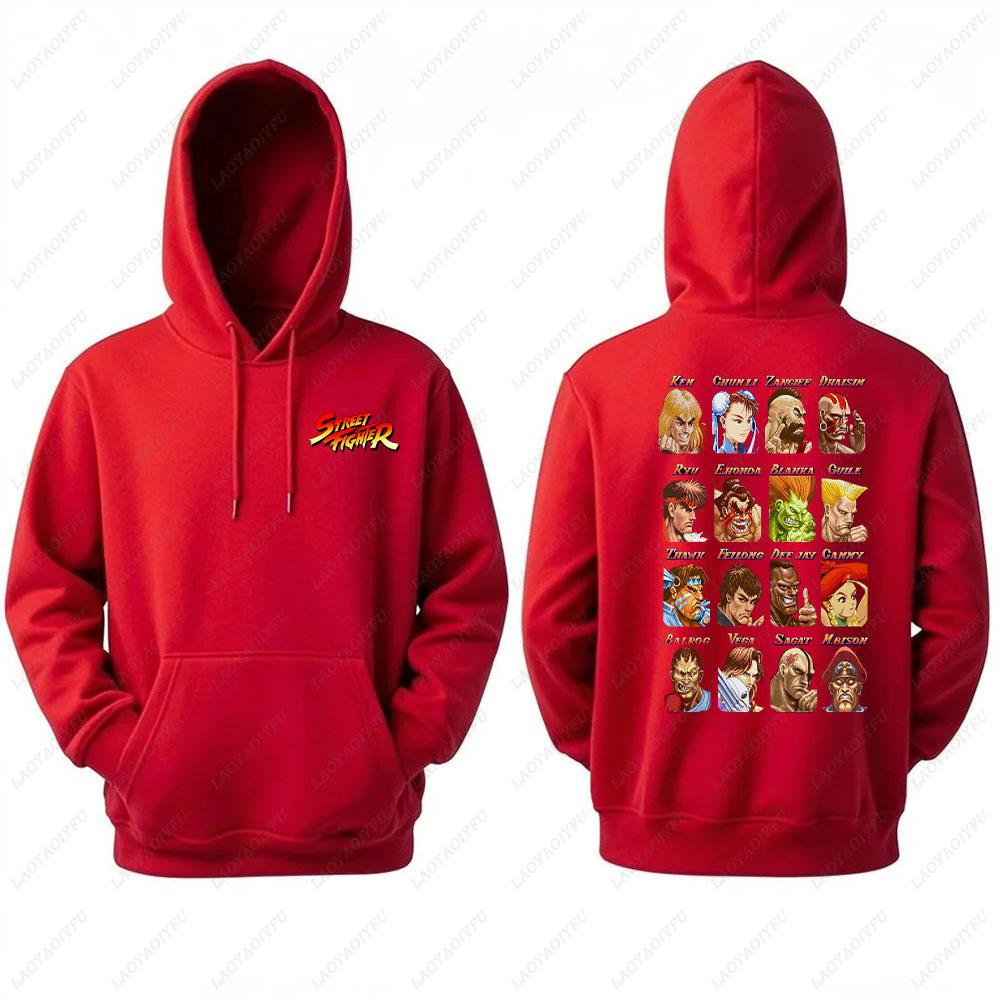 2025 Ryu Street Fighter Essential Hoodie Men's Sweatshirt Crazy Long Sleeve Autumn Loose Hipster Ropa Hombre Clothes Man Hoodie