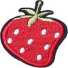 50 шт. 1,7x1,2 дюйма, клубничные вышитые нашивки, красные аппликации на одежду для курток, джинсов