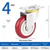 Silent Heavy Duty Polyurethane Caster Wheels for Trolley Carts (45-68 inch)