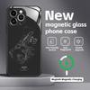 Чехол для телефона с принтом гоночной трассы Формулы-1 для iPhone 16 15 14 13 12 11 X XR XS 8 Plus Mini Pro Max Стеклянный магнитный чехол