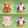 Elephant Panda Pig Rabbit Plush Toy With 7d Cotton Filling For Kids And Teens Gift