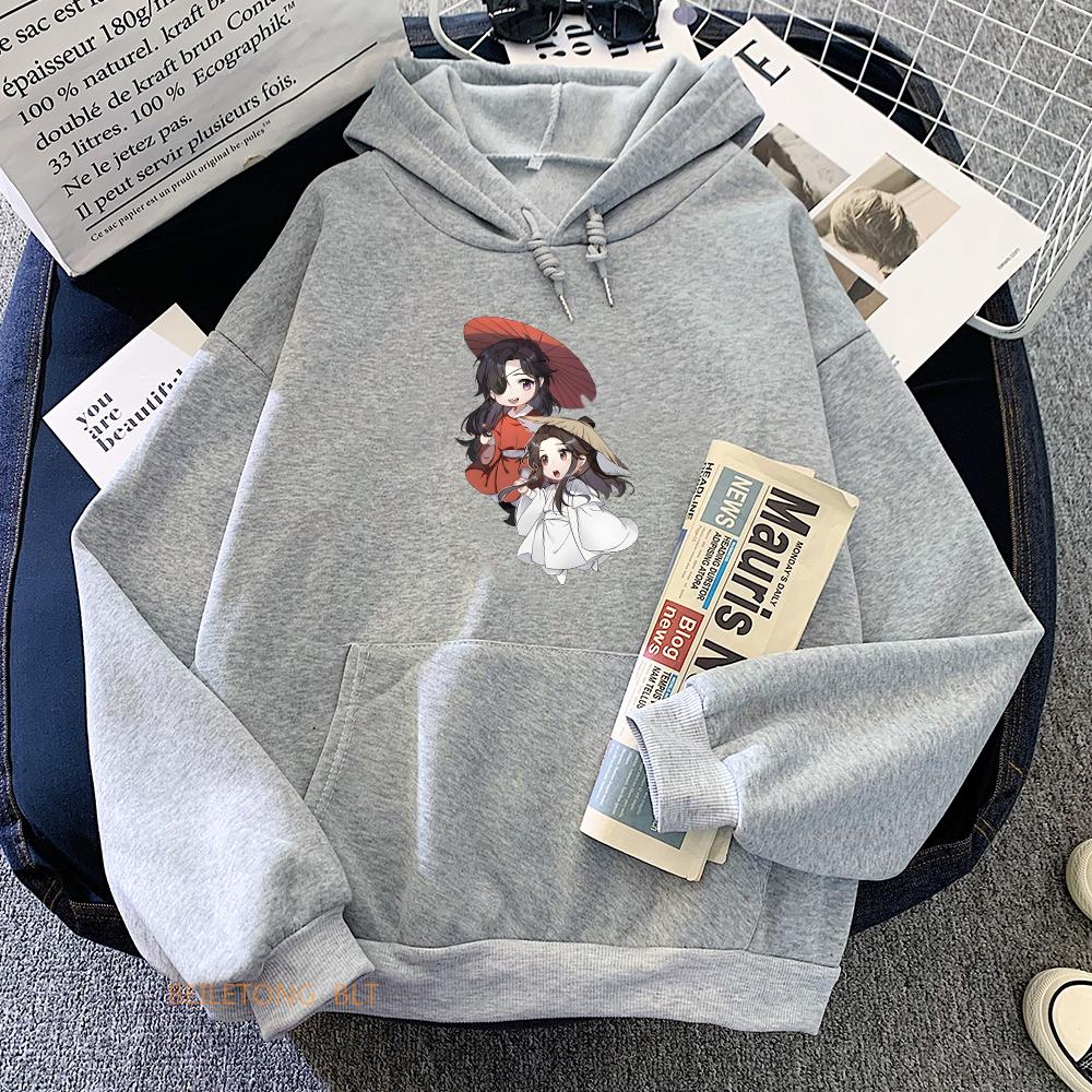 Heaven Official Blessing Tian Guan Ci Fu TGCF Anime Hoodie Aesthetic O-neck Long Sleeve Sweatshirt Autumn Winter